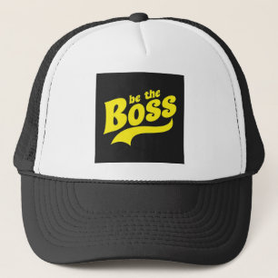 Baas kopieerontwerp voor man. trucker pet