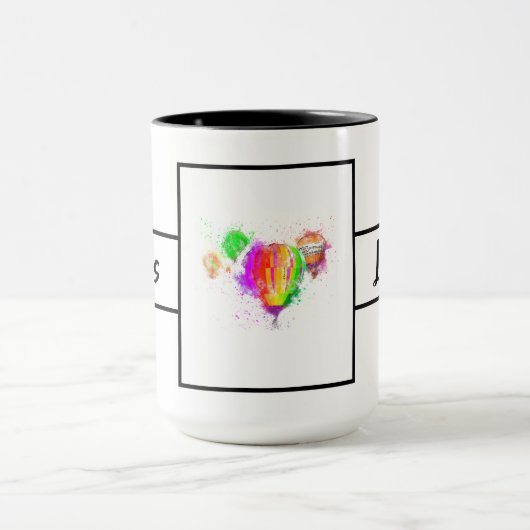 Baas Lady ballon Ringer 15oz Mok (Midden)