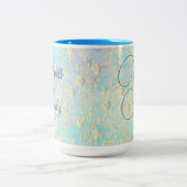 Baas Lady Goud Bloemen op Pastels Mok (Center)