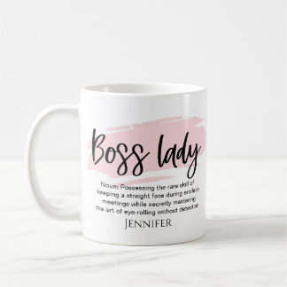Baas Lady Grappige Definitie Gepersonaliseerd Koffiemok