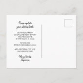 Baas Lady Ondernemer Home Kantoor Verhuizen Aankondigingskaart (Achterkant)