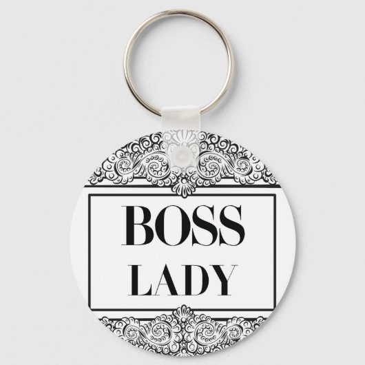 Baas Lady - Positieve prijsopgave Sleutelhanger (Voorkant)