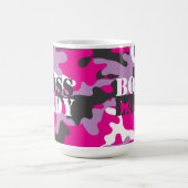 Baas Lady Roze Camo Drank Reizen Koffiemok (Center)