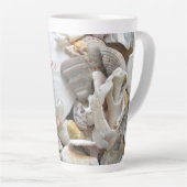 Baas Lady Zand Dollar Zeeschelpen Latte Mok (Rechterhoek)