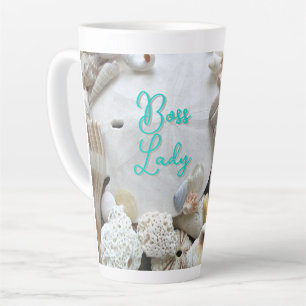 Baas Lady Zand Dollar Zeeschelpen Latte Mok