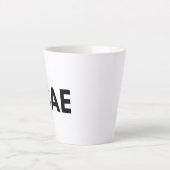 baas latte mok (Voorkant)