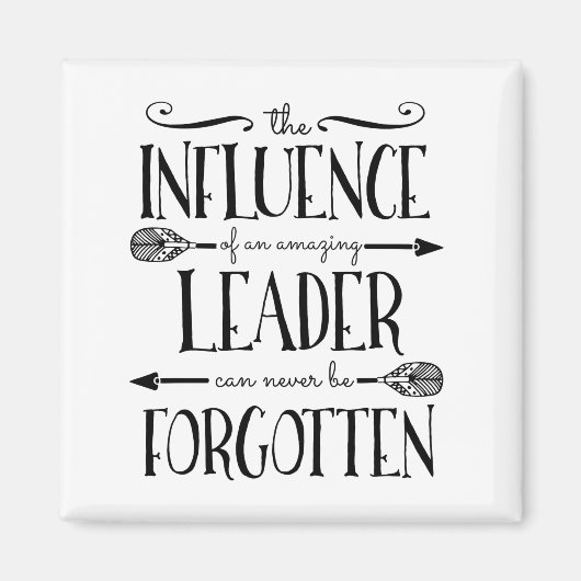 Baas, leider, mentor, cadeau bedankt magneet (Voorkant)