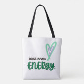 Baas MaMa Energie Met Harten Tote Bag (Achterkant)