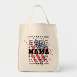 Baas Mama Patriottisch Tas   Sterke moeder canvas 