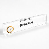 Baas Man Desk Bord Naambordje
