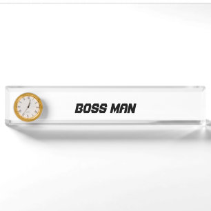 Baas Man Desk Bord Naambordje