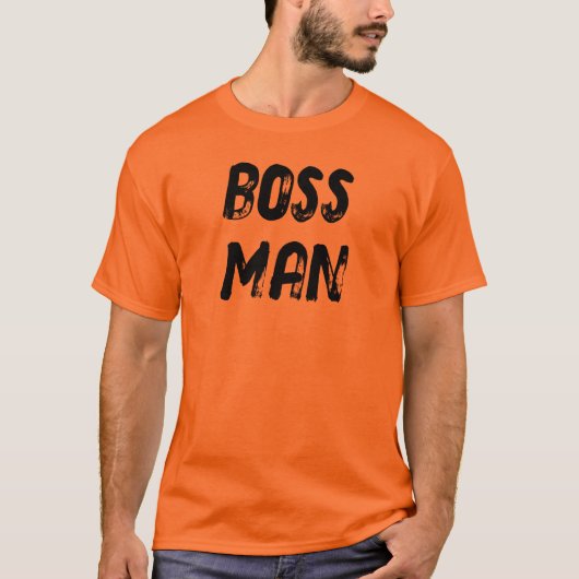 BAAS MAN (voor- en achterkant) T-shirt (Voorkant)