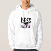Baas mannen hoodie (Voorkant)