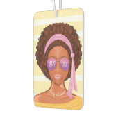 baas meisje | Retro African America Beach Beauty Luchtverfrisser (Links)