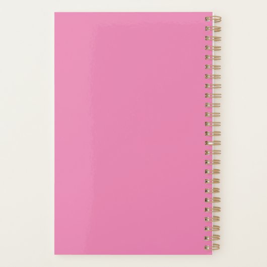 Baas Meisje Roze Gouden Planner (Achterkant)