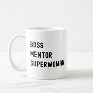 Baas Mentor Superwoman Grappige Vrouwelijke Baas  Koffiemok