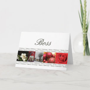 baas Merry-kerstkaart Feestdagen Kaart