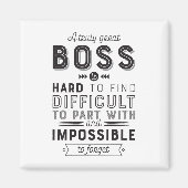 Baas met een echt geweldige tas is moeilijk te vin magneet (Voorkant)