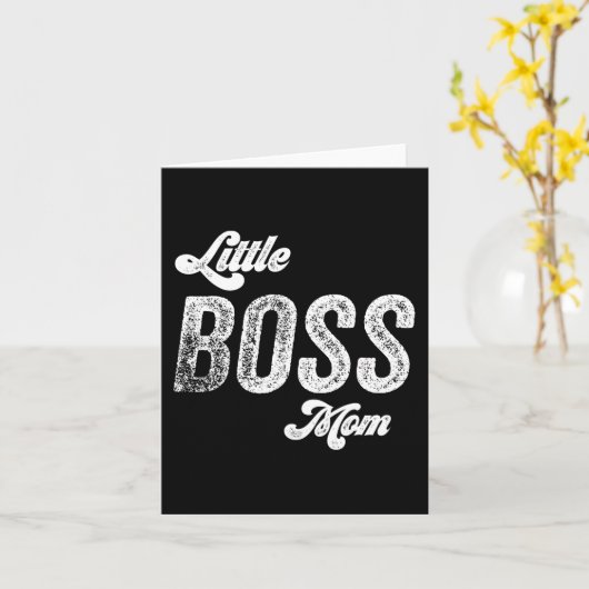 Baas Moeder Baby Moederdag Kaart (Gele Bloem)