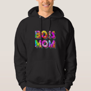 Baas Moeder Retro Tie Dye Hoodie