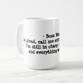 Baas-Mok Koffiemok (Voorkant links)