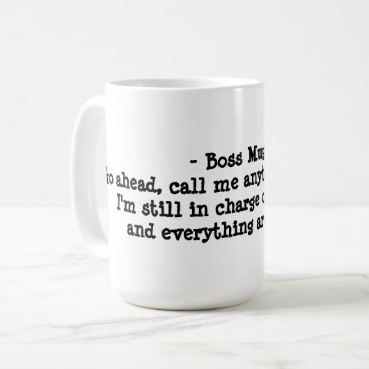 Baas-Mok Koffiemok (Voorkant links)