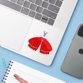 Baas Mot Sticker (Laptop met iPhone)