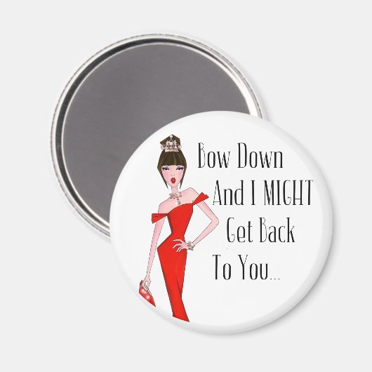 "Baas neer en ik kom misschien terug naar jou..." Magneet (Voorkant / Achterkant)