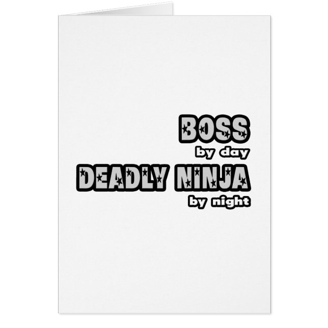 Baas overdag...dodelijke ninja 's nachts (Voorkant)