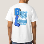 Baas overdag, legende 's nachts – Grappige Baas Ci T-shirt (Achterkant)