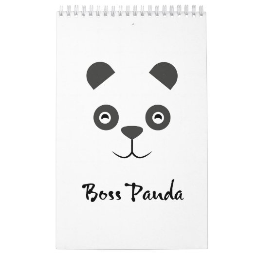 Baas Panda Positieve offertes Agenda Kalender (Hoes)