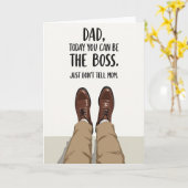 Baas Papa Grappig Moment Kaart (Gele Bloem)