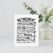 baas Pensioen cadeau reizen Briefkaart (Staand voorkant)