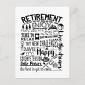 baas Pensioen cadeau reizen Briefkaart (Voorkant)