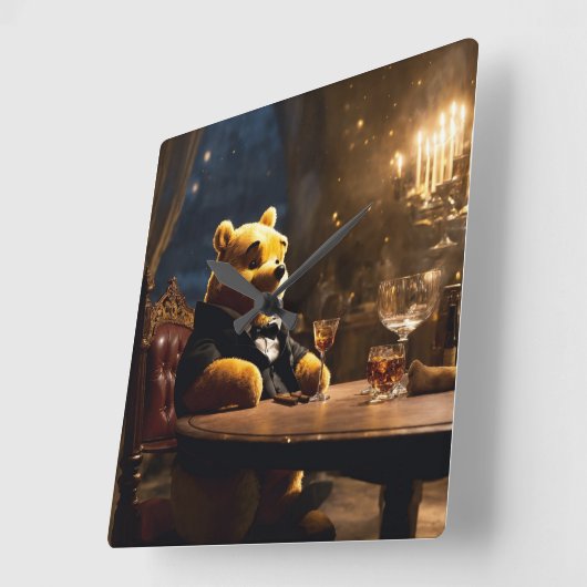 Baas Poeh Gedrukte Wandklok (Hoek)