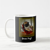 Baas Pug. Koffiemok (Links)