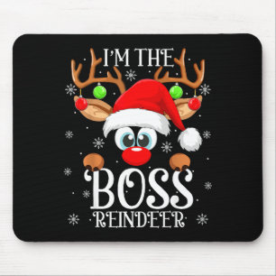 Baas Rendier Kerst Familie Matching Groep Grappig Muismat