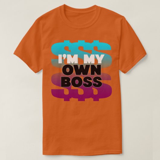 Baas SE werkte geldmaker Hustler T-shirt (Design voorkant)
