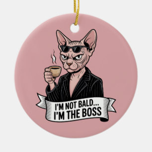 Baas Sphynx Kat Coffee Kunstwerk Keramisch Ornament