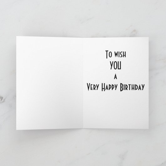 *BAAS* SPRINGEN THR0UGH HOOPS--GELUKKIGE VERJAARDA KAART (Binnen)