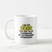 Baas...Superieure intelligentie Koffiemok (Links)