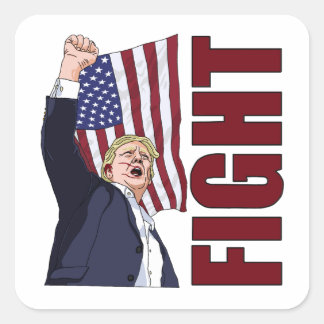 Baas Trump Vierkante Sticker