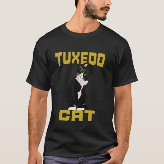 Baas Tuxedo Kat Mutsliefhebbers Grappige T-shirt v (Voorkant)
