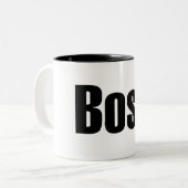 Baas Tweekleurige Koffiemok (Voorkant links)