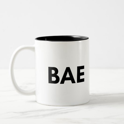 baas tweekleurige koffiemok (Links)