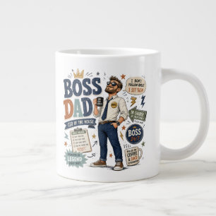 Baas Vader Reuzen Koffiemok Grappig Geschenk voor Grote Koffiekop