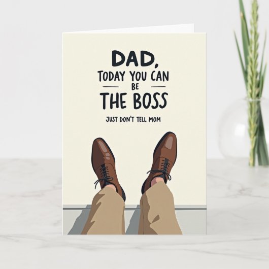 Baas Vaderdag Kunstprint Kaart (Voorkant)