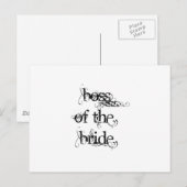 Baas van de Bride Briefkaart (Voorkant / Achterkant)