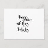 Baas van de Bride Briefkaart (Voorkant)