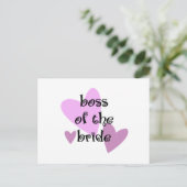 Baas van de Bride Briefkaart (Staand voorkant)